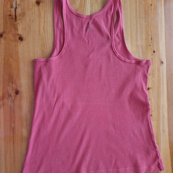 Mossimo Coral Ribbed Tank Top - Picture 2 of 3